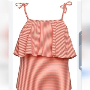 HOBIE GIRLS NWT ONE PIECE RUFFLE SWIMSUIT SIZE 10